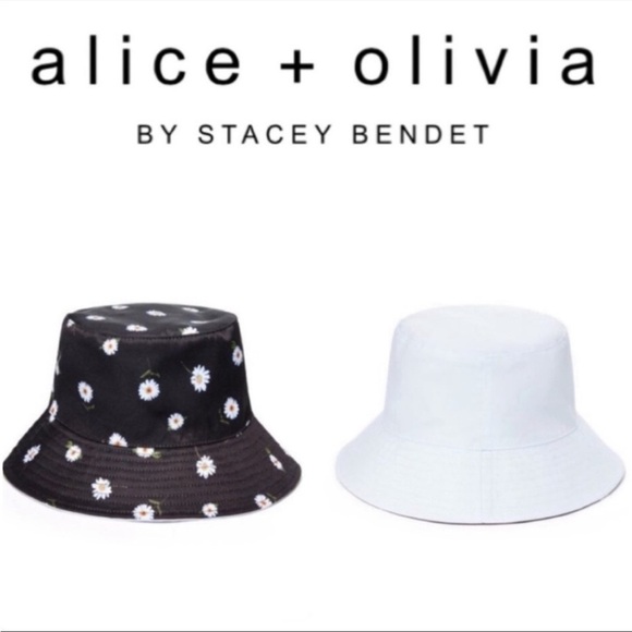 Alice+Olivia Reversible Bucket Hat NWT - Picture 1 of 8